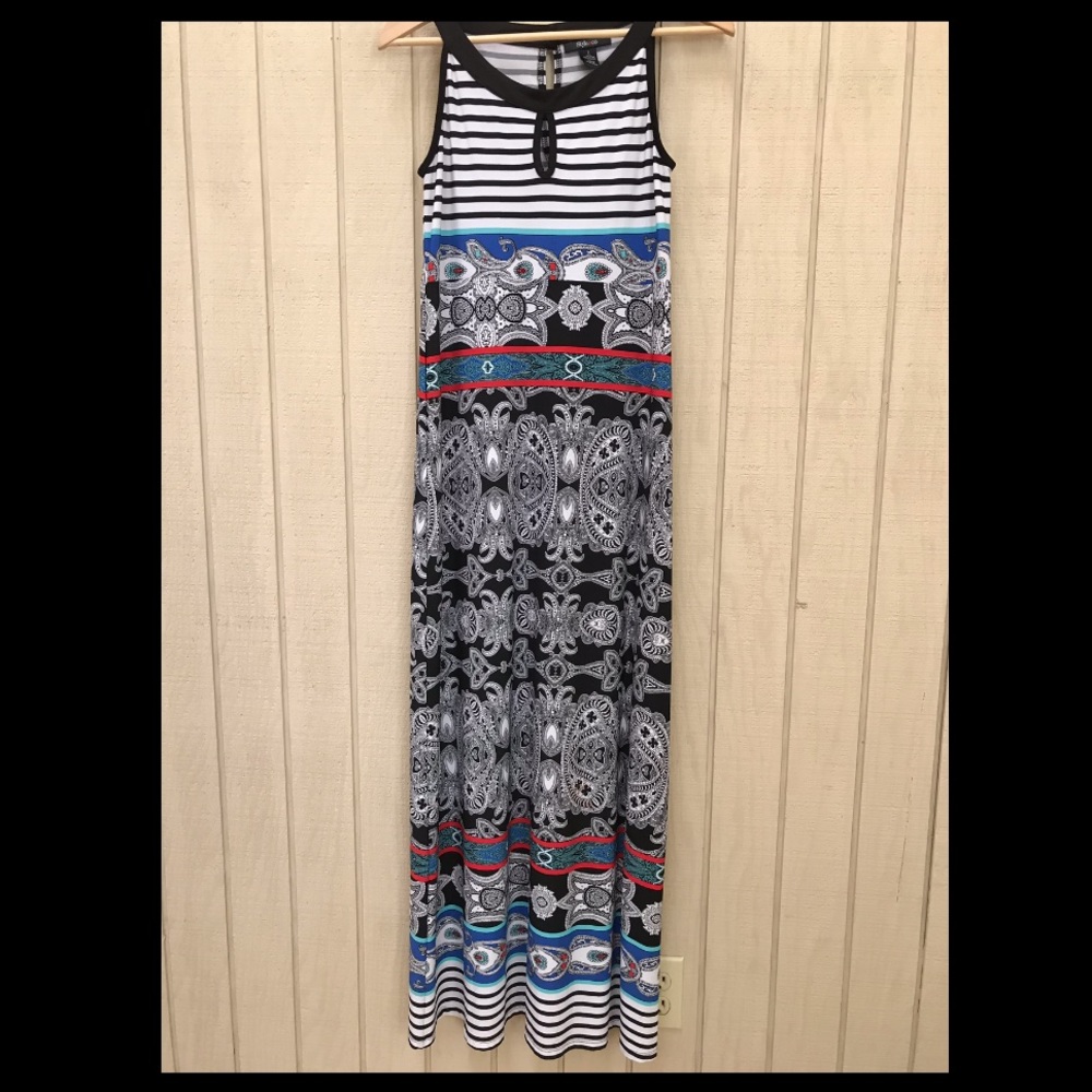 SOLD Style & Co Colorful Long Maxi Dress Small